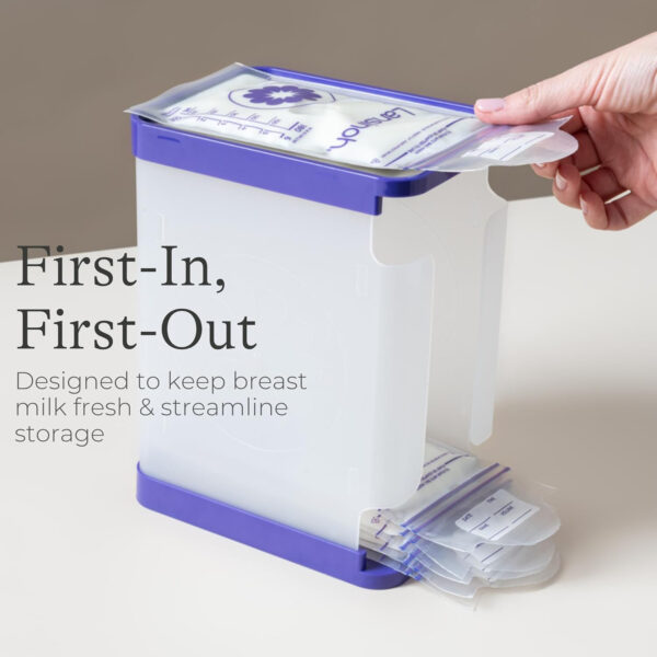 688c22d0710d5e9abda6760da7cb773ffadb4b1d902bf19701379.jpg Lansinoh Breastmilk Storage Bags, 100 Count, Baby Essentials, Fast Freeze & Thaw Breast Milk Bags for Baby Bottle Feeding, Superior Strength & Stretch, 6 Ounce