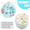 32 Pieces G Tube Button Covers G Tube Pad Holder Cotton Pads for Feeding Support Reusable Feeding Cotton Supplies Soft Covers for Breastfeeding Nursing Care, 4 Designs (Floral)
