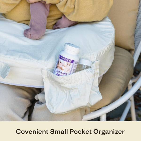 My Brest Friend Nursing Pillow - Deluxe - Enhanced Comfort w/ Slipcover - Ergonomic Breastfeeding Pillow For Ultimate Support For Mom & Baby - Adjustable Pillow W/ Handy Side Pocket, Soft Rose