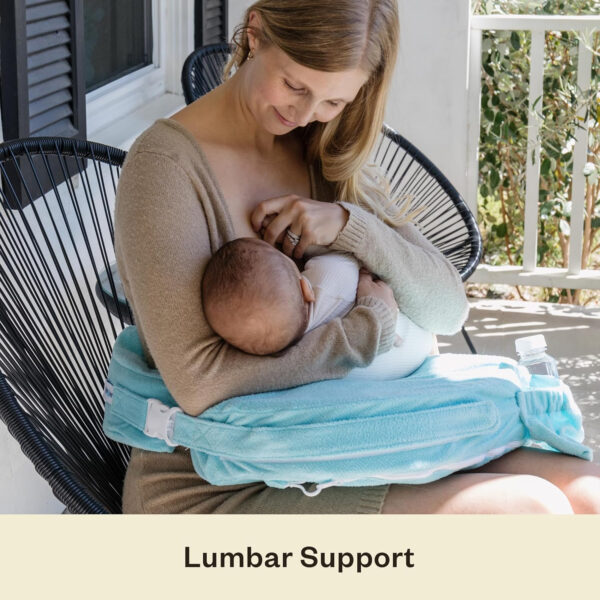 My Brest Friend Nursing Pillow - Deluxe - Enhanced Comfort w/ Slipcover - Ergonomic Breastfeeding Pillow For Ultimate Support For Mom & Baby - Adjustable Pillow W/ Handy Side Pocket, Soft Rose