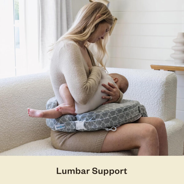 My Brest Friend Nursing Pillow - Deluxe - Enhanced Comfort w/ Slipcover - Ergonomic Breastfeeding Pillow For Ultimate Support For Mom & Baby - Adjustable Pillow W/ Handy Side Pocket, Soft Rose