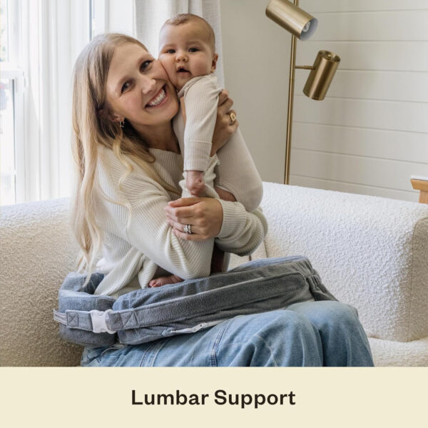 My Brest Friend Nursing Pillow - Deluxe - Enhanced Comfort w/ Slipcover - Ergonomic Breastfeeding Pillow For Ultimate Support For Mom & Baby - Adjustable Pillow W/ Handy Side Pocket, Soft Rose