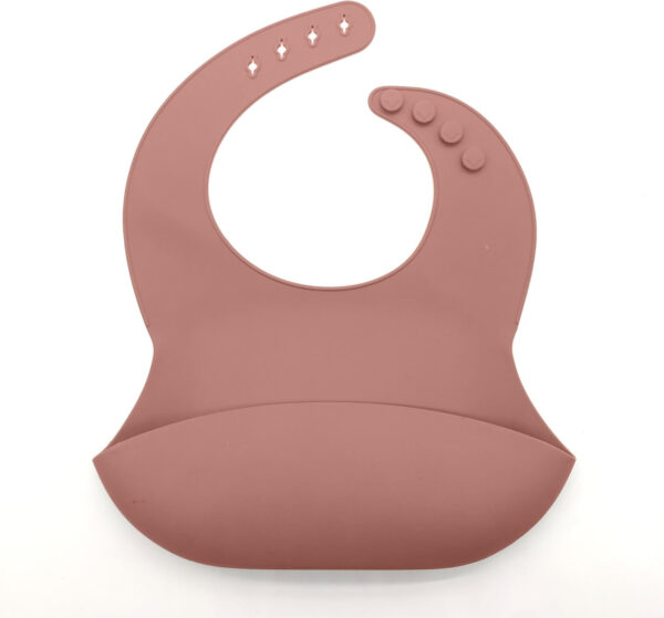 Silicone Baby Feeding Set, Toddler Feeding Set With Divided Suction Plate Bowl Spoons Forks Sippy Cup Adjustable Bib Non Slip Mat, Baby Eating Utensils, Bear Shape, 7-Piece, (Pink)