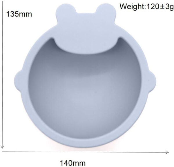 Silicone Baby Feeding Set, Toddler Feeding Set With Divided Suction Plate Bowl Spoons Forks Sippy Cup Adjustable Bib Non Slip Mat, Baby Eating Utensils, Bear Shape, 7-Piece, (Pink)