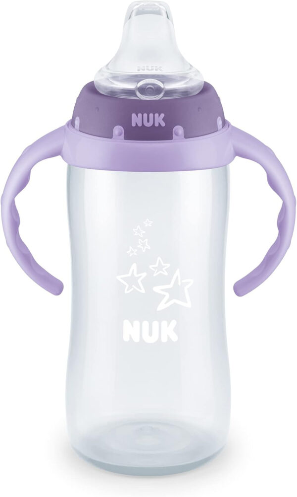 NUK Large Learner Tritan Cup, 10 oz, 8+ Months – BPA Free, Spill Proof Sippy Cup