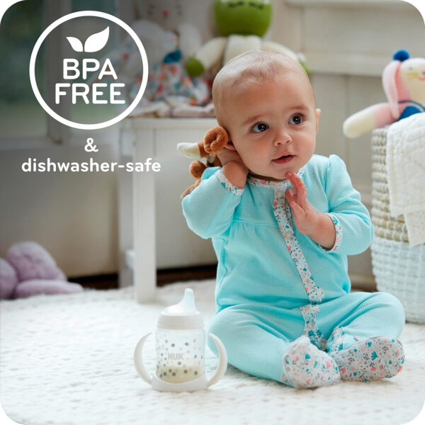 NUK Large Learner Tritan Cup, 10 oz, 8+ Months – BPA Free, Spill Proof Sippy Cup