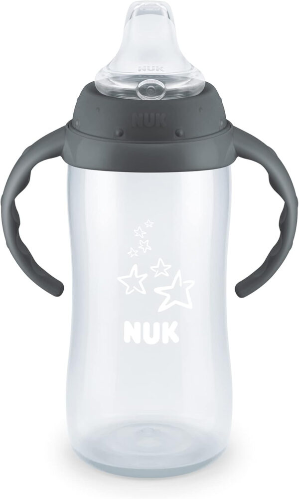 NUK Large Learner Tritan Cup, 10 oz, 8+ Months – BPA Free, Spill Proof Sippy Cup