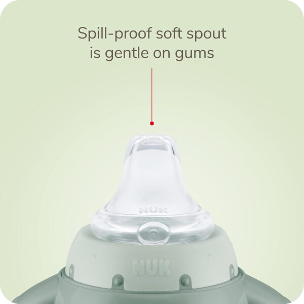 NUK Large Learner Tritan Cup, 10 oz, 8+ Months – BPA Free, Spill Proof Sippy Cup