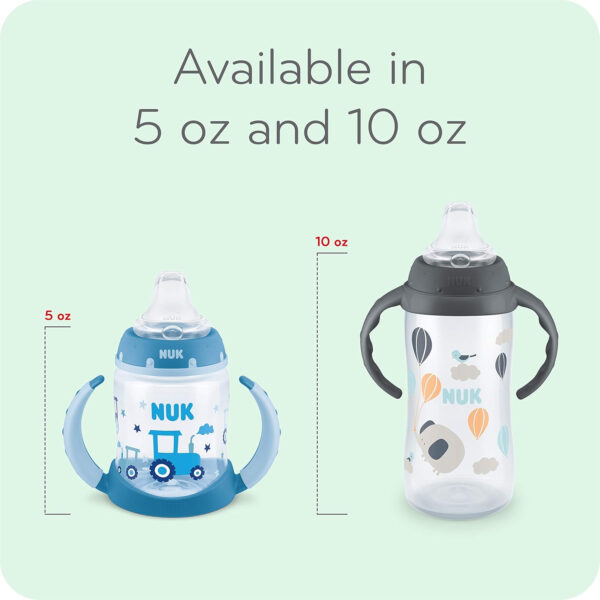 NUK Learner Cup, 6+ Months, Timeless Collection, Amazon Exclusive, 5 Oz, Pack of 2 – BPA Free, Spill Proof Sippy Cup