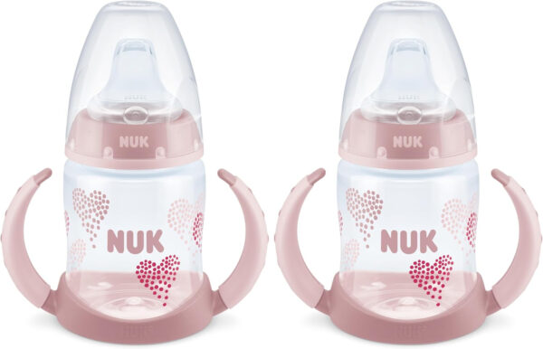 NUK Learner Cup, 6+ Months, Timeless Collection, Amazon Exclusive, 5 Oz, Pack of 2 – BPA Free, Spill Proof Sippy Cup