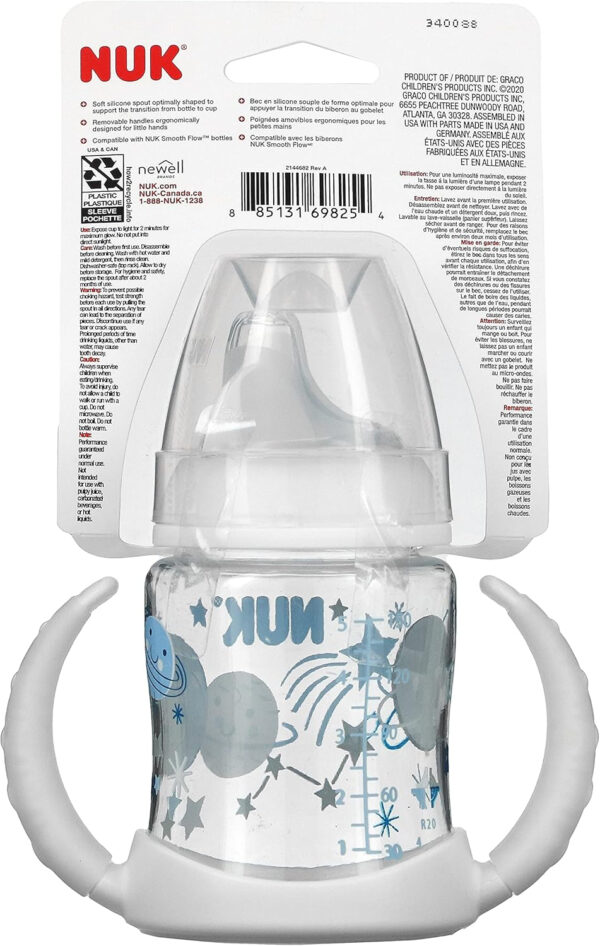 NUK Learner Cup, 6+ Months, Timeless Collection, Amazon Exclusive, 5 Oz, Pack of 2 – BPA Free, Spill Proof Sippy Cup