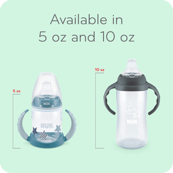 NUK Learner Cup, 6+ Months, Timeless Collection, Amazon Exclusive, 5 Oz, Pack of 2 – BPA Free, Spill Proof Sippy Cup