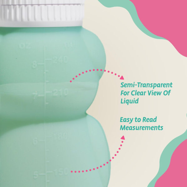 Legendairy Milk Honeybear Silicone Sippy Cup - Green, 8 oz, Dishwasher Safe, Trainer Straw Cup for Babies & Toddlers 4+ Months