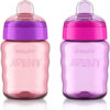 Philips AVENT My Easy Sippy Cup with Soft Spout and Spill-Proof Design, Pink/Purple, 9oz, SCF553/23 (Pack of 2)
