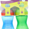 Philips AVENT My Easy Sippy Cup with Soft Spout and Spill-Proof Design, Pink/Purple, 9oz, SCF553/23 (Pack of 2)