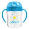 Dr. Brown's Milestones Soft Spout Sippy Cup with Handles, Blue Star, BPA-Free, 6 oz/180 mL, 6m+