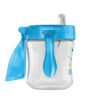 Dr. Brown's Milestones Soft Spout Sippy Cup with Handles, Blue Star, BPA-Free, 6 oz/180 mL, 6m+