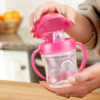 Dr. Brown's Milestones Soft Spout Sippy Cup with Handles, Blue Star, BPA-Free, 6 oz/180 mL, 6m+