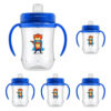 Dr. Brown's Milestones Soft Spout Sippy Cup with Handles, Blue Star, BPA-Free, 6 oz/180 mL, 6m+