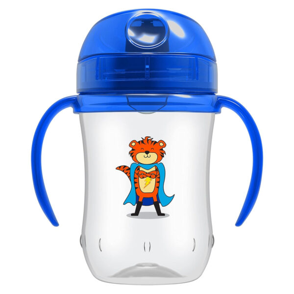 Dr. Brown's Milestones Soft Spout Sippy Cup with Handles, Blue Star, BPA-Free, 6 oz/180 mL, 6m+