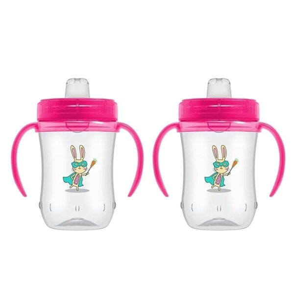 Dr. Brown's Milestones Soft Spout Sippy Cup with Handles, Blue Star, BPA-Free, 6 oz/180 mL, 6m+