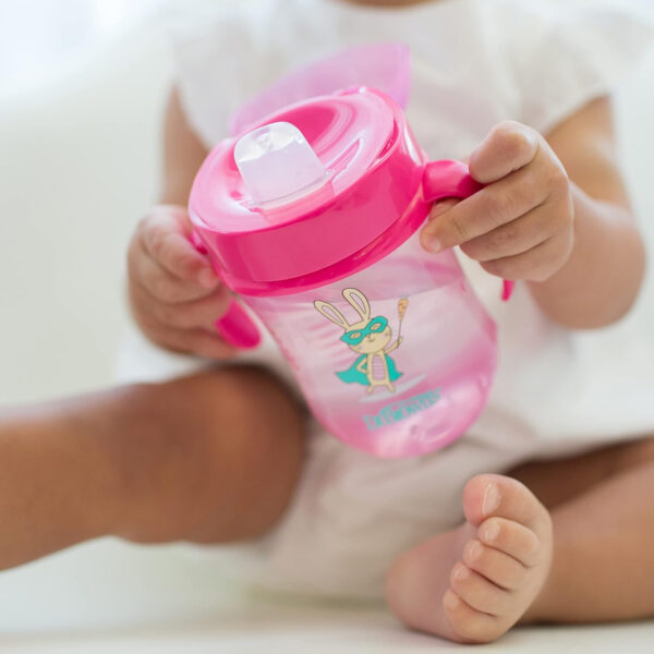 Dr. Brown's Milestones Soft Spout Sippy Cup with Handles, Blue Star, BPA-Free, 6 oz/180 mL, 6m+