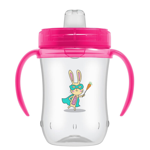 Dr. Brown's Milestones Soft Spout Sippy Cup with Handles, Blue Star, BPA-Free, 6 oz/180 mL, 6m+