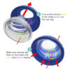 688c31293e924ff26a942fe7ae78c39b92f19eed9ba038b8d36ec.jpg Nuby Clik-It Soft Spout No-Spill Training Sippy Cup with Handles - (3-Pack) 10 Oz - 4+ Months - Neutral