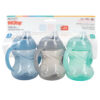 688c312d52b0a3651b8172a893b161072d496344c81df089306ac.jpg Nuby Clik-It Soft Spout No-Spill Training Sippy Cup with Handles - (3-Pack) 10 Oz - 4+ Months - Neutral