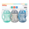 688c312e52bfb3783cd29138953089f33af6ed38bdfe07f10ab3f.jpg Nuby Clik-It Soft Spout No-Spill Training Sippy Cup with Handles - (3-Pack) 10 Oz - 4+ Months - Neutral