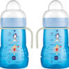 MAM Trainer Sippy Cup for Toddlers 1-3, 8 oz. Transition Drinking Cup with Extra-Soft Spout, Spill-Free Nipple, and Non-Slip Handles, for Girls 4+ Months, 1 Count