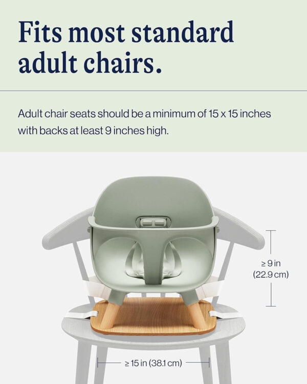 688c324d9f3ea3d88b618f397a625ef6875841970b8c6caffd9ff.jpg Lalo The Booster Seat for Babies & Toddlers, Children's Booster Seat, Easy to Clean Five-Point Safety Harness & Durable Non-Toxic Plastic Seat & Belly Bar - Sage