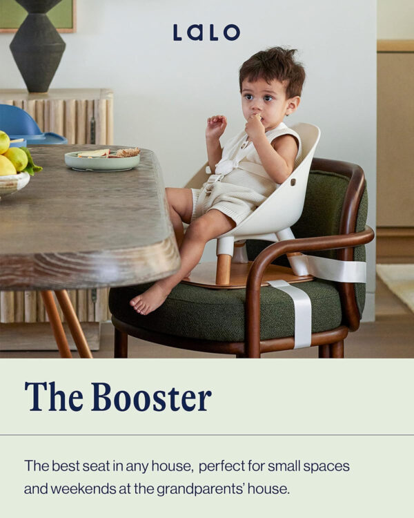 688c324e7481e61cca7ddb8eb09e702ffb19ffa591321773dce2f.jpg Lalo The Booster Seat for Babies & Toddlers, Children's Booster Seat, Easy to Clean Five-Point Safety Harness & Durable Non-Toxic Plastic Seat & Belly Bar - Sage
