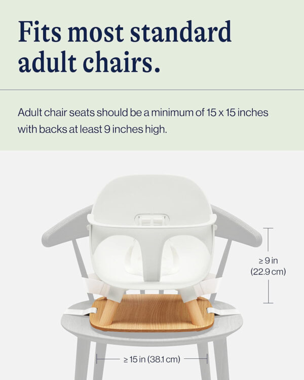 688c32588172994cf4f2da78ff0be77732edbc23258fc3f6da5b8.jpg Lalo The Booster Seat for Babies & Toddlers, Children's Booster Seat, Easy to Clean Five-Point Safety Harness & Durable Non-Toxic Plastic Seat & Belly Bar - Sage