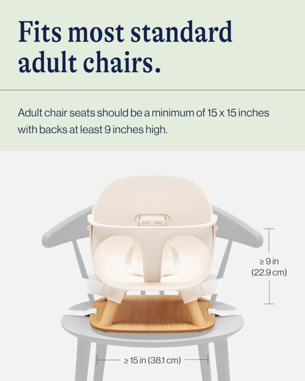 688c325b622f25861504f9735ee33a6188353900beff7615555e6.jpg Lalo The Booster Seat for Babies & Toddlers, Children's Booster Seat, Easy to Clean Five-Point Safety Harness & Durable Non-Toxic Plastic Seat & Belly Bar - Sage