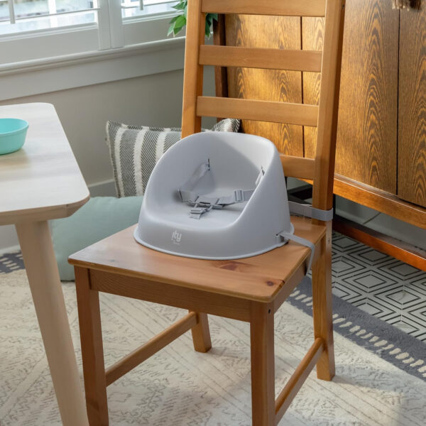 Ingenuity: ity by Ingenuity My Spot Easy-Clean Baby Booster Feeding Chair, 3-Point Harness, Washable Removable Straps - Teal