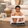 Ingenuity Baby Base 2-in-1 Booster Feeding and Floor Seat with Self-Storing Tray - Peony
