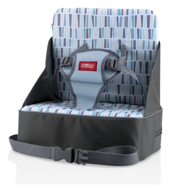 688c3475efcb1844d77463a24bf03afc7d9820e249379222d3535.jpg Nuby Easy Go Booster Seat - Travel Booster Seat for Babies and Toddlers - Holds Up to 35 Pounds - 9+ Months - Gray