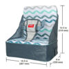 688c348da77f2c4f982c91e402ca25e3701552b27ebe5d0e485f2.jpg Nuby Easy Go Booster Seat - Travel Booster Seat for Babies and Toddlers - Holds Up to 35 Pounds - 9+ Months - Gray