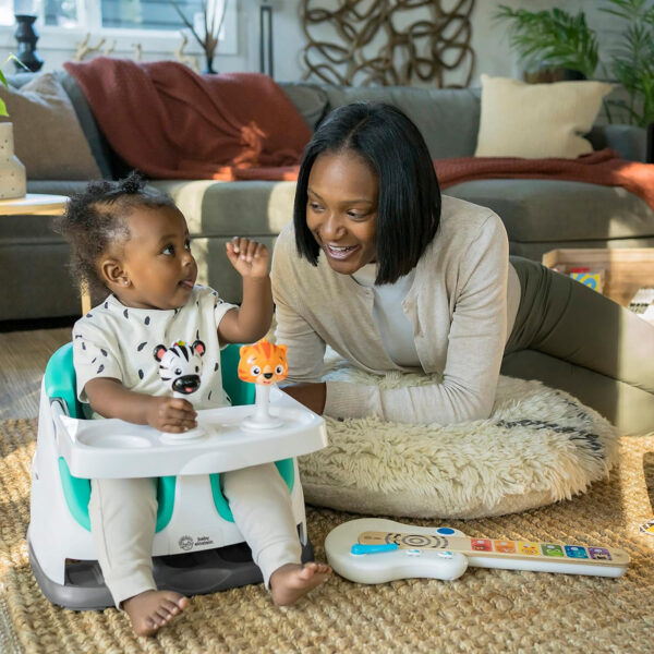 Baby Einstein Dine & Discover Multi-Use Booster Feeding & Floor Activity Seat with Self-Storing Tray