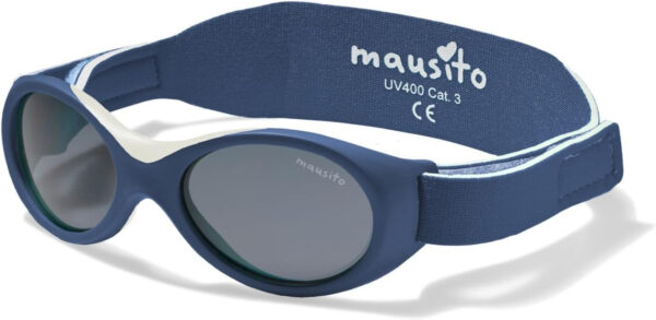 Mausito BABY sunglasses 0-24 months | Flexible BPA-Free infant sunglasses with adjustable strap | 100% UV Protection Sunnies