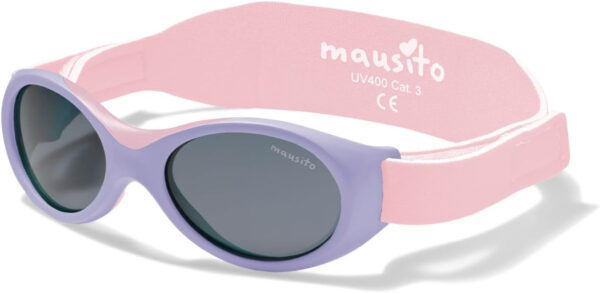 Mausito BABY sunglasses 0-24 months | Flexible BPA-Free infant sunglasses with adjustable strap | 100% UV Protection Sunnies
