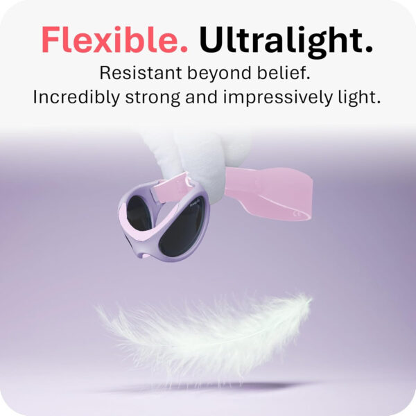 Mausito BABY sunglasses 0-24 months | Flexible BPA-Free infant sunglasses with adjustable strap | 100% UV Protection Sunnies