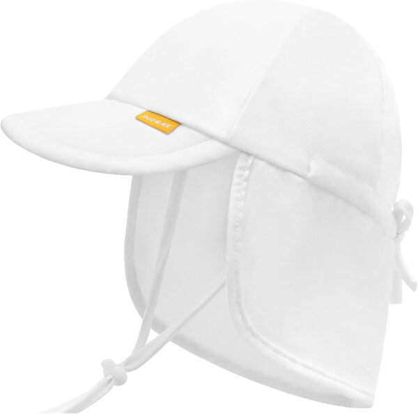Adjustable Baby Sun Hats with UPF50+ & Neck Flap Protection - Perfect Swim & Play Toddler Hat for Girls & Boys