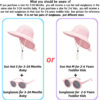 688c39c74b51f4a51a08cb3f1f7417e9c0eb035232acbef71d7ea.jpg Baby Sun Hat Toddler Kids Boys Girls Wide Brim Beach Hats with Sunglasses UPF 50+ Plain Caps with Neck Flap