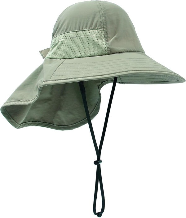 688c39eb92635426119a38ec37bcc64b197583b15dcb218c8453e.jpg Baby Sun Hat Toddler Kids Boys Girls Wide Brim Beach Hats with Sunglasses UPF 50+ Plain Caps with Neck Flap