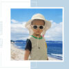 688c39f423d82945dd15e71dac527f3cfceb23c9b2c8326b3934e.jpg Baby Sun Hat Toddler Kids Boys Girls Wide Brim Beach Hats with Sunglasses UPF 50+ Plain Caps with Neck Flap