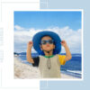688c3a0d81a88c4c1cabcd083f22367df04bf3b3f87b75bdfd139.jpg Baby Sun Hat Toddler Kids Boys Girls Wide Brim Beach Hats with Sunglasses UPF 50+ Plain Caps with Neck Flap