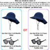 688c3a15d52718f579333c8eb296f102e3370feeb2fb794643507.jpg Baby Sun Hat Toddler Kids Boys Girls Wide Brim Beach Hats with Sunglasses UPF 50+ Plain Caps with Neck Flap