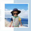 688c3a175fba7b7c7f4b517fcc4140a0f6aa6d50a9c648e4be511.jpg Baby Sun Hat Toddler Kids Boys Girls Wide Brim Beach Hats with Sunglasses UPF 50+ Plain Caps with Neck Flap